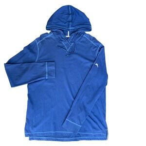 Tommy Bahama Hooded Lightweight Mens Long Sleeve Tee (MED) 100% Cotton Coastal